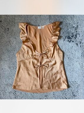 Aritzia Wilfred Tonka Satin blouse